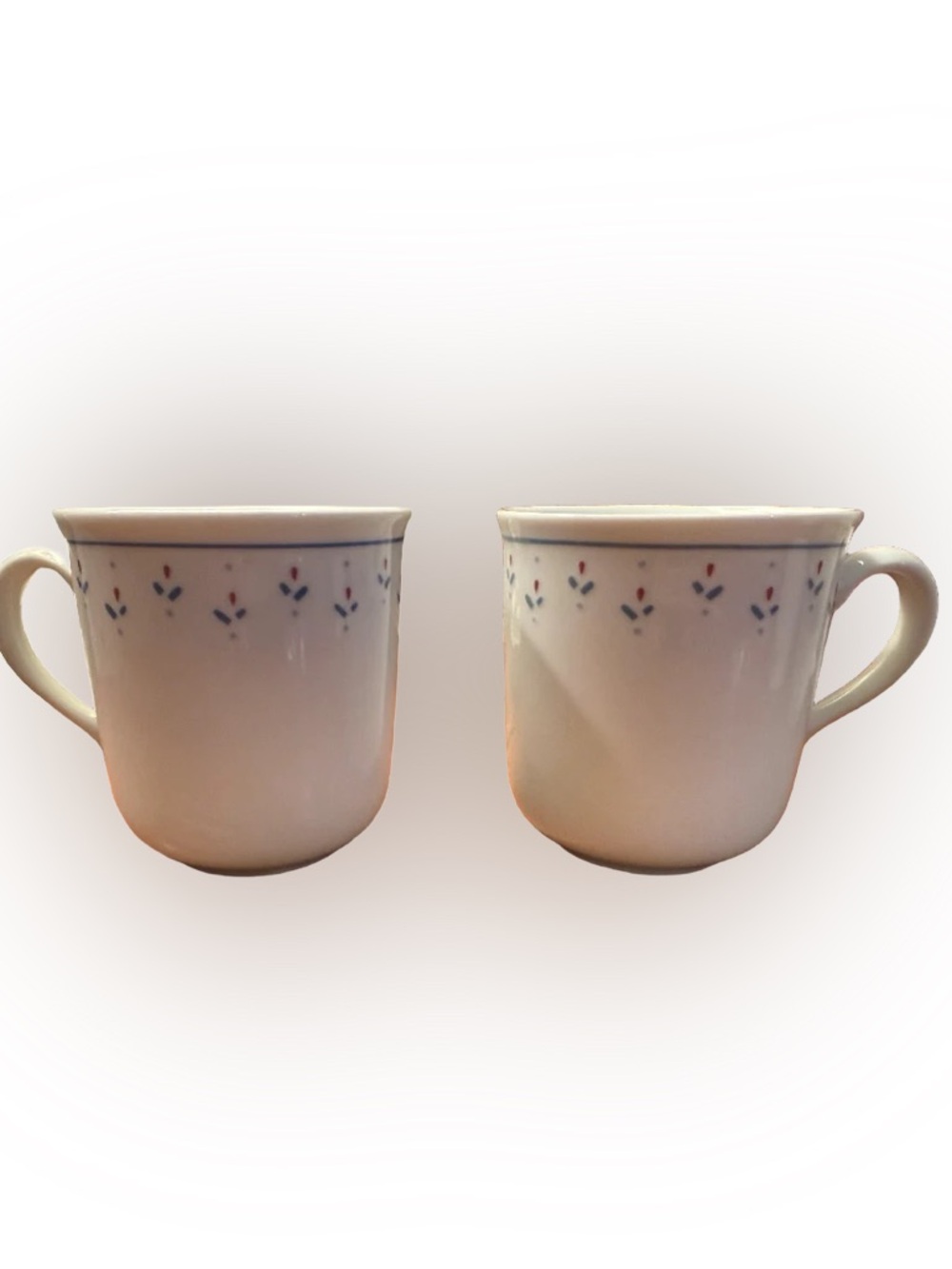 Vintage Corelle Mugs in the Normandy Pattern